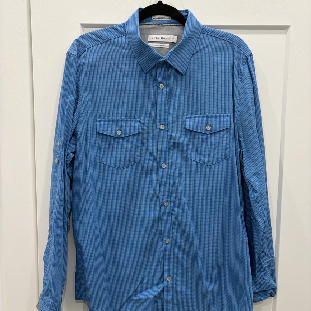 Calvin Klein Casual Blue Button Down Shirt